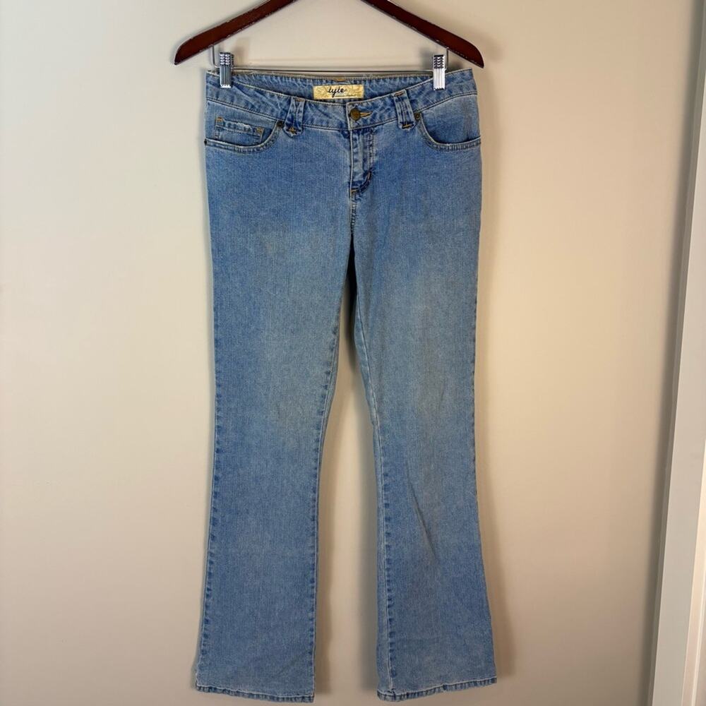 Tyte Jeans Light Wash Bootcut Y2K Low Rise Vintage 2000s Embroidered Women's 7